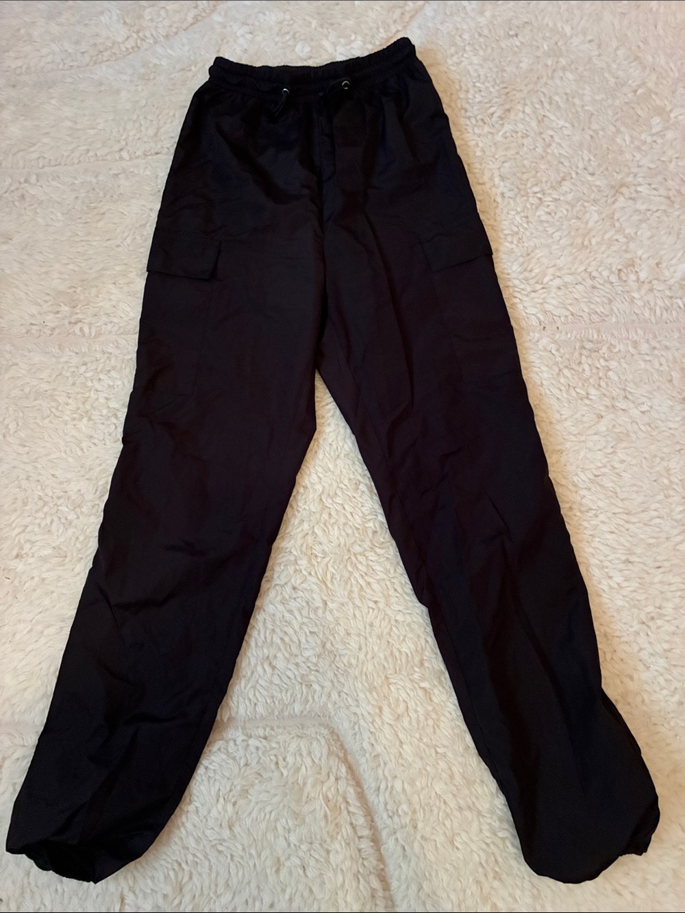 PrettyLittleThing Black Cargo Jogger Pants